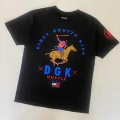 DGK SKATEBOARDS 前面左袖プリント Tシャツ ブラック Mサイズ