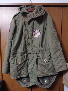 50s ビンテージ ヴィンテージ イギリス軍 ミドルパーカー 1st サイズ4 ギャバジン コンバットスモック raf ベンタイル ventile