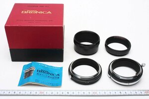 ※ ZENZA Bronica ゼンザブロニカ S2 他用 マクロ 近接 接写リング 中間リング 接写リングセット 6x6 C-A C-B C-C C-D 箱 説明書 u0169