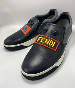 【正規品】フェンディ ラブレザースリッポンFendi Love Leather Slip-on Sneaker シューズ スニーカー メンズ イタリア