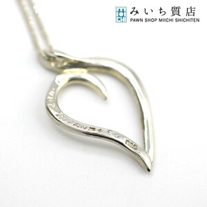 質屋 TIFFANY & Co. 1987 ネックレス リーフ ティファニー シルバ－925 ペンダント T&CO チェーン社外品 みいち質店