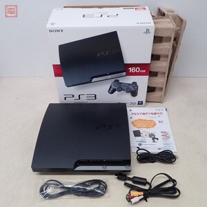 動作品 シリアル一致 PS3 プレステ3 本体 CECH-2500A チャコール・ブラック Charcoal Black 160GB 初期化済 ソニー SONY 箱説付【20