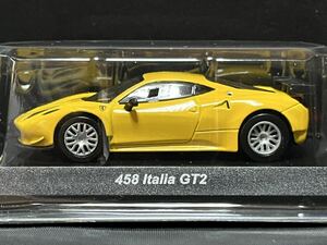 京商 1/64 フェラーリミニカーコレクション9 458 イタリア GT2 イエロー