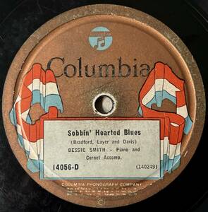 【S】BESSIE SMITH w LOUIS ARMSTRONG COLUMBIA Reckless Blues/ Sobbin’ Hearted Blues