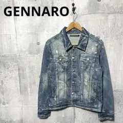 GENNARO ジェンナロ ダメージデニムジャケット L Gジャン