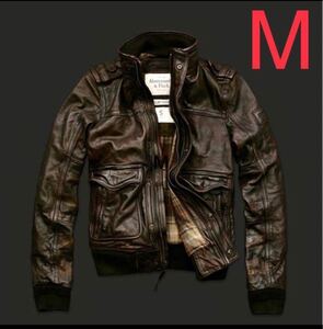 Abercrombie&Fitch　アバクロンビー アンド フィッチ ROLLINS JACKET レザージャケット　サイズ:M　・