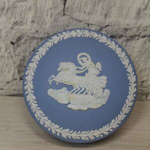 【YH-9151】中古現状品 WEDGWOOD ウェッジウッド ジャスパー 小物入れ アクセサリーボックス 箱無し