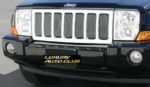 2006-10 Jeep ジープ コマンダー ビレットグリルセット インサート メッキ 外装カスタム エアロ