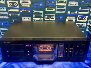 【超希少】NAKAMICHI　ナカミチ　カセットハーフ反転式1Wayオートリバースカセットデッキ　RX-202　整備動作品　Manual付属　Excellent45