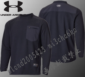 ■新品【UNDER ARMOUR】アンダーアーマー ゴルフに最適 UAマイクロフリース クルーネックトレーナー■BK/XL(LL)