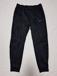 NIKE ナイキ THERMA テーパード ジャージ ロングパンツ size XL ブラック 黒 美品 932256