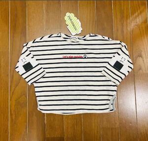 新品タグ付☆ミモランド☆おにぎり☆長袖Tシャツ☆90cm☆ボーダー☆ロンT☆mimorand☆おむすび☆しまむら