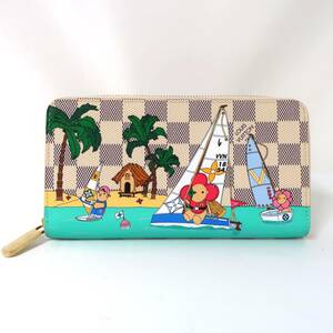 LOUIS VUITTON ルイヴィトン ヴィトン ジッピーウォレット ヴィヴィエンヌ ホリデー ダミエ アズール N40507 ラウンドファスナー 長財布