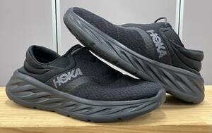 27cm■ホカ HOKA■リカバリーシューズ 黒 ブラック