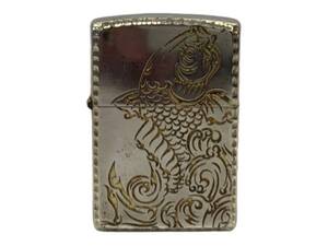 zippo (ジッポー) 2011年製 のぼり鯉 Tribal Beast トライバルビースト 和柄 オイルライター シルバー 雑貨/006