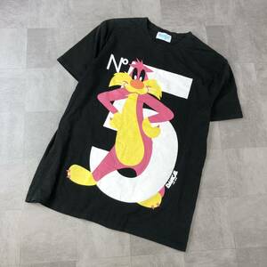 DANCE ダンス　LB-03 LOONEY TUNES ルーニートゥーン　プリントTシャツ　半袖シャツ　半袖カットソー　ブラック　フリーサイズ　古着