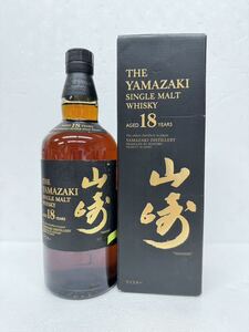 未開栓 SUNTORY サントリー 山崎 18年 シングルモルト ウイスキー 700ml 43% 箱付