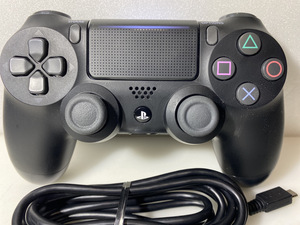 【送料無料】PS4 純正コントローラ★デュアルショック４★ジェットブラック★DUALSHOCK⑦