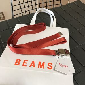 新品/未使用【BEAMS】ビームス　ファッションベルト 汎用バンド　ORANGE/オレンジ　2センチ150センチ　UNISEX/男女兼用