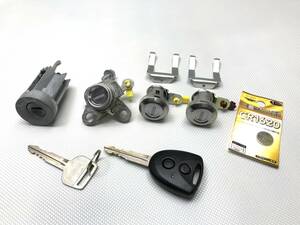 S321V S331V ハイゼットカーゴ 後期　キーレスキー ( CR1620 新品電池 付属 ) / キーシリンダー / スペアキー