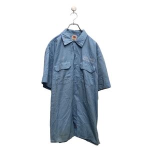 Dickies 半袖 無地シャツ ディッキーズ L ブルー ポケット 古着卸 アメリカ仕入 a606-5095