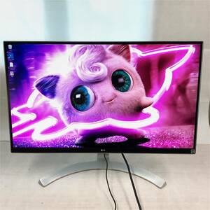 S5092274 LG 27UD88-W 4Kモニター 2017年製 27型液晶 1点【通電OK】.