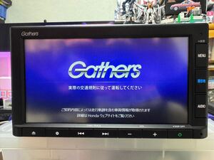 ホンダ 純正ナビ Gathersギャザズ VXM-205Ci 中古動作確認整備済美品 使用期間少 セキュリティーカード有