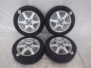 ☆21年製 山あり☆4H 100 4.5J +45 14インチ 社外品 BS製 FEID アルミホイール タイヤ 155/65R14 BRIDGESTONE NEXTRY 4本