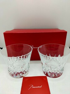 未使用　Baccarat　バカラ　2015　ロックグラス　ペア　2客セット 箱付き 飲み口直径:約9.5cm/ 高さ:約8.5cm