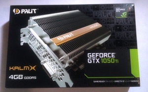 Palit GeForce GTX1050Ti KalmX ファンレスビデオカード