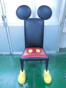 【椅子】ミッキーマウス（一脚）のみ（超レア物）希少品（アメリカ製）USED