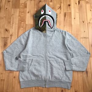 ★初代★ 2004年 1st model シャーク パーカー Mサイズ shark full zip hoodie a bathing ape BAPE camo エイプ ベイプ スケシン NIGO h21