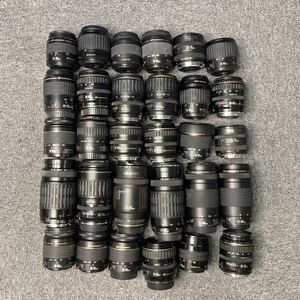 【A6】計30個 Canon キャノン EF 純正 AF オートフォーカスズームレンズ まとめ売り 28-90mm 35-135mm 80-200mm 100-300mmなど ジャンク品