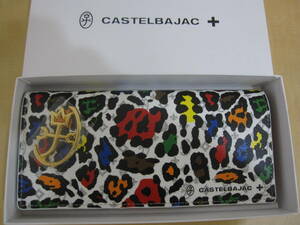 CASTELBAJAC カステルバジャック 長財布 小銭入れあり レオパール 029614 シロ 定価20900円 新品