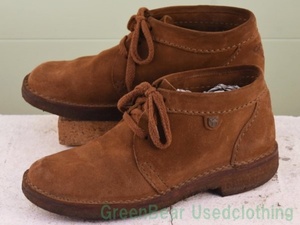 X141◆ビンテージ CAMEL BOOTS メンズブーツ スウェード 良い味 茶 ブラウン メンズ 27cm