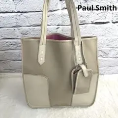 Paul Smith ポールスミス トートバッグ レザー × キャンバス