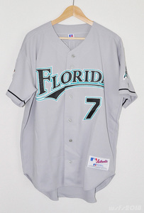 【野球/MLB/USED】フロリダマーリンズ オーセンティックジャージ #7イバンロドリゲス(2003)R【Russell/ラッセル】marlins rodriguez