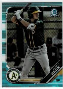 2019 Bowman Chrome Austin Beck Light Blue Refractor /125