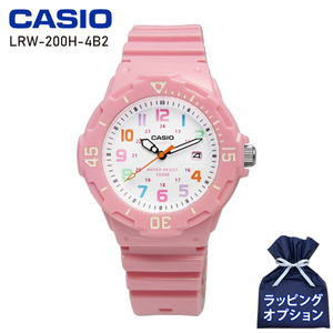 CASIO チープカシオ チプカシ LRW-200H-4B2V アナログ 腕時計 レディース キッズ ピンク × ホワイト 海外モデル かわいい プレゼント