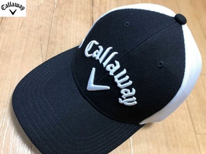 ・スピード発送 Callaway(キャロウェイ) 吸水速乾 Basic Mesh Cap キャップ C22990105 (ブラック/ホワイト) 