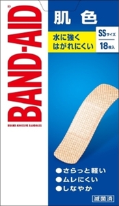まとめ得 バンドエイド 肌色 ＳＳサイズ １８枚 ジョンソン・エンド・ジョンソン 絆創膏 x [8個] /h