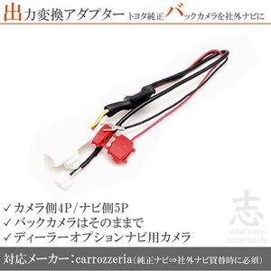 トヨタ イクリプス ダイハツ 純正バックカメラ を カロッツェリアナビ AVIC-ZH0007 12V から 6V 接続コード RCA 社外ナビ