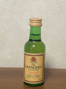 古酒 ①Glenlivet グレンリベット 12 年 ミニボトル ウィスキーMiniature Whisky 外観の傷液漏れあり山崎余市宮城峡ニッカサントマッカラン