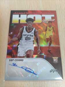 〇23-24 Hoops Hot Signatures Rookies Red S.Cissoko シソコ HSR-SC ##/25