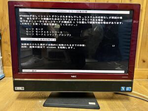 【FS0382】NEC PC-GV256CLAJ デスクトップ PC 赤 VALUESTAR Core HDD 液晶一体型 VN770F i7ターボ付 i7-2670QM Celeron 