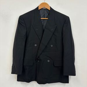 GIVENCHY ジバンシィ ダブルジャケット ブラック メンズ サイズAB3 喪服 背抜き ノーベント ウールジャケット a664