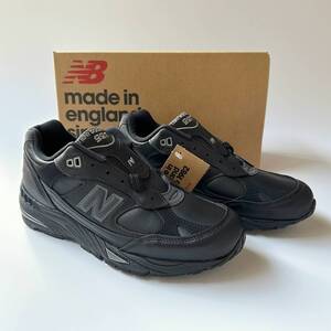 UK製 オールレザー NEW BALANCE M991TK トリプルブラック US7 25cm 新品 未使用 M991v1 イギリス製 英国製 黒 スニーカー MADE IN ENGLAND