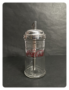 ● コレクター必見 コカ・コーラ ガラス製 調味料ボトル 飾り ディスプレイ 雑貨 レトロ コレクション Ja30