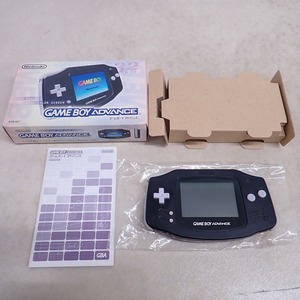 シリアル一致 GBA ゲームボーイアドバンス 本体 AGB-001 ブラック ニンテンドー 任天堂 Nintendo 箱説付 ジャンク【GM；V0BI0240