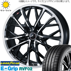 245/45R20 サマータイヤホイールセット CX8 etc (GOODYEAR RVF2 & LEONIS MV 5穴 114.3)